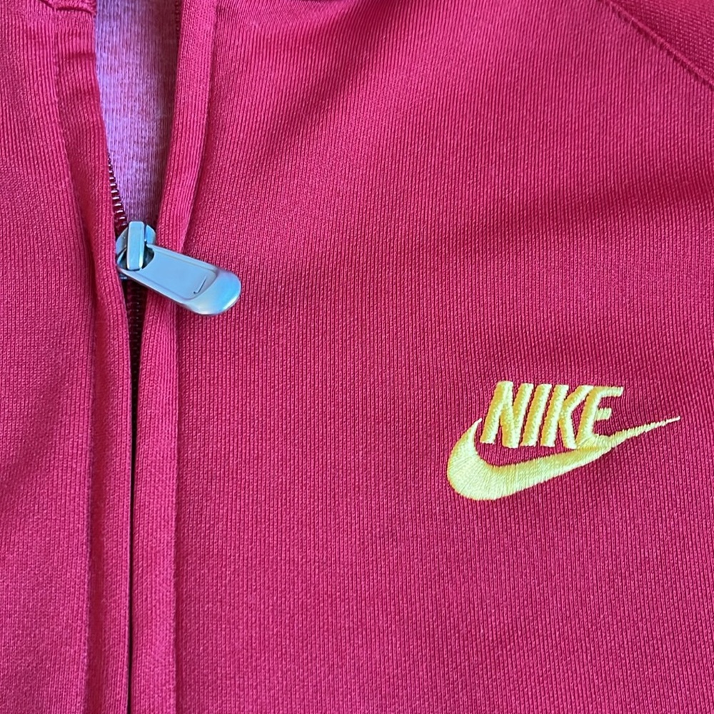 Vintage Nike Track‎ Jacket Size XL Red/Orange Y2K Grey Tag